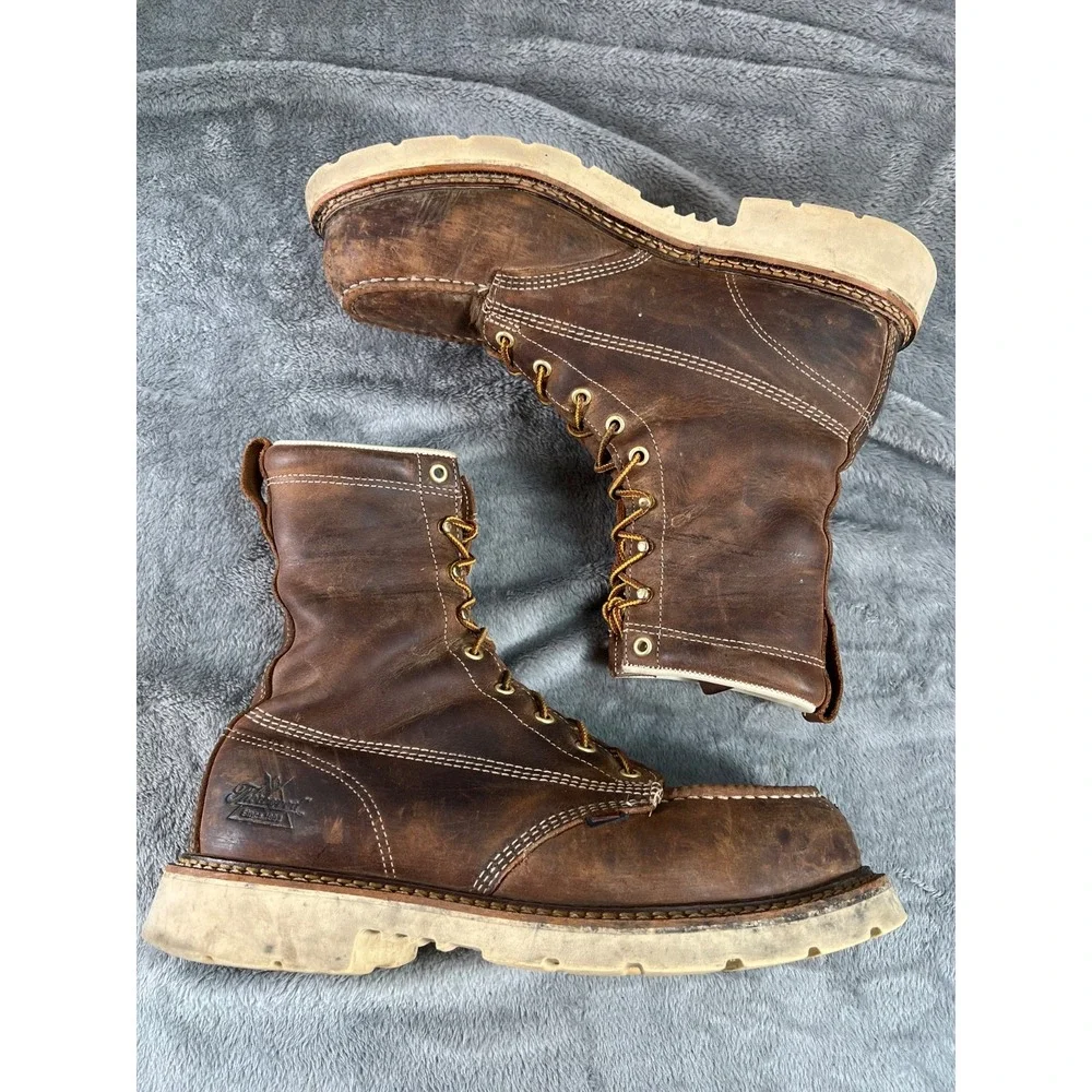 Thorogood Soft Moc Toe Leather Work Boots 8